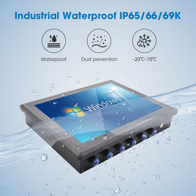 IP67 防水産業用パネル PC 1280 X 1020 解像度 ウィンドウズ インテル J6413 350cd/m2 明るさ