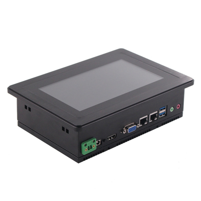 7インチ内蔵タッチパネルPC 32G SSD USB RJ45 COM VGA HD MI DC12Vインターフェース