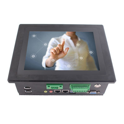 8Inchアルミニウム斜面の産業タッチ パネル4xRJ45