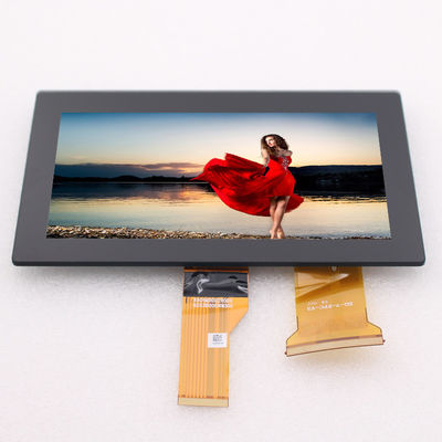 LVDS 500nits LCDの容量性タッチ パネル1024x600 7インチ