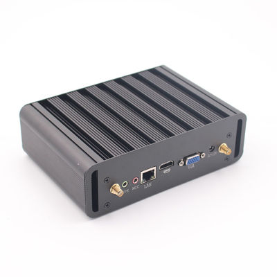 2つの中心Fanless ITX小型PCのLinux VGA WiFiギガビットのイーサネットHTPC
