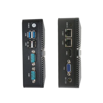 HDMI VGAが付いている二重RS232 ITX NUC小型コンピュータ アルミ合金