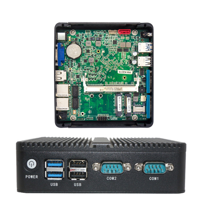 PCIE ITX Fanless小型PCのIntel J1900 2のイーサネット アルミ合金RS232