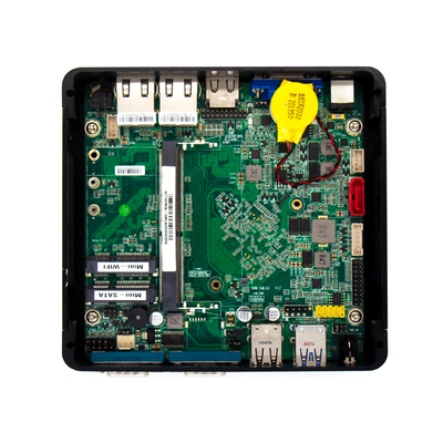 HDMI VGA EdPの表示ポートが付いている受動の冷却ITX小型PCのアルミ合金