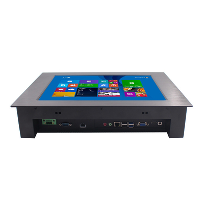10 Msecはタッチ パネルのPCのアルミニウム斜面24V 300cd/M2を埋め込んだ